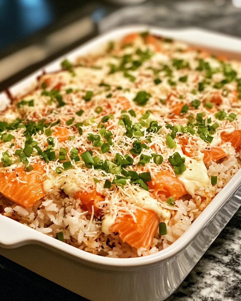 Cheesy Salmon Sushi Bake: The Ultimate Weeknight Win