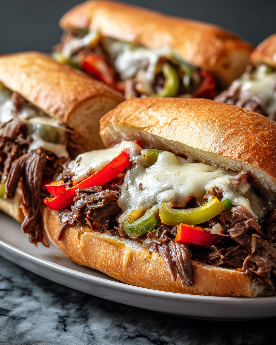 Epic Slow Cooker Italian Beef Sandwiches Bold Chicago Style Magic